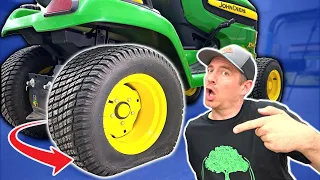 How to change a lawn mower tire: EASIEST way!