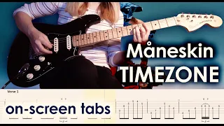 Måneskin - TIMEZONE | Guitar cover w/play-along tabs + download