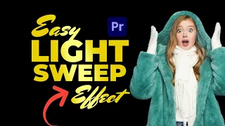 Light Sweep Text Effect Premiere Pro | Light Shine Through Text or Logo- Fast and Easy Way