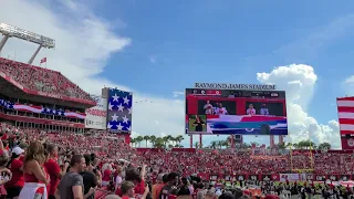 Bucs vs Falcons Flyover/National Anthem.  9/19/21