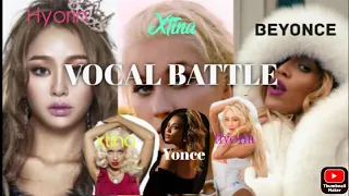 Vocal Trinity Beyonce Vs Christina Vs Hyolyn Vocal Battle Part 3