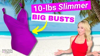 10-lbs SLIMMER 1-Pc SWIMWEAR: Chic, BIG BUST