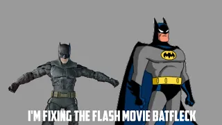 I'm going to custom paint The Flash Movie Batfleck figure but with a twist?