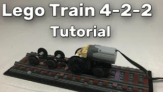 Lego train moc for a 4-2-2 stirling locomotive base