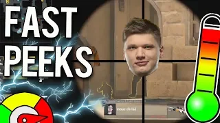 WHEN CS:GO PROS MAKE LIGHTNING FAST PEEKS! ft. S1mple, Niko, Tarik & MORE!