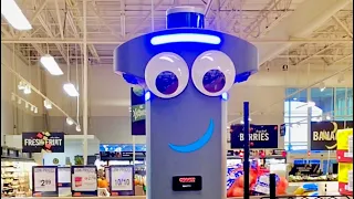 MARTY THE ROBOT AT GIANT GROCERY STORE HAS EYES STOLEN!! Easton PA 👀😲👀