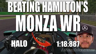 HALO - MONZA Hot Lap WR (1:18.829) Mercedes W12 [iRacing]