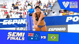 Clancy/Mariafe vs. Andressa/Vitoria - Semi Final Highlights Espinho 2022 #BeachProTour