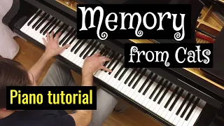 How to play: Memory (from "Cats") | Piano tutorial: melody, chords, accompanement