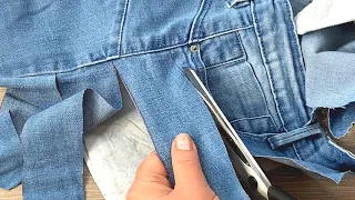 We sew from old jeans. Sharing my experience