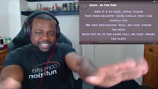 Dave - In The Fire Lyrics ft Fredo, Meekz, Giggs & Ghetts [Reaction]