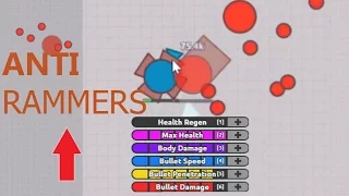 ANTI RAMMERS BUILD "AFK" TROLL (OVERLORD) Diep.io