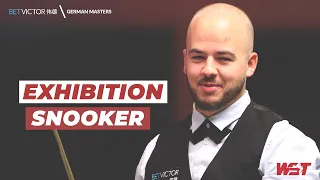 Luca Brecel Entertains The German Crowd With Exhibition Shots! 🤩 | 2023 BetVictor German Masters