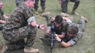 Marines Conduct Machine Gun Drills