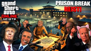 US Presidents Planning the Prison Break HEIST in GTA 5 😱