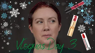 Vlogmas Day 3 - Drugstore Red lipstick try-on 😳 12 shades!!!