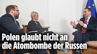 Sikorski: Russische Atombomben nicht einsatzbereit! | Interview mit Marion Horn & Paul Ronzheimer