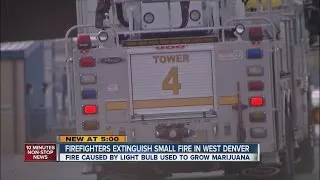 Small fire in legal marijuana grow operation