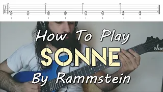 How To Play "Sonne" By Rammstein (Full Song Tutorial With TAB!)