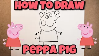HOW TO DRAW PEPPA PIG | Peppa Pig | Easy Step-by-Step Tutorial | FOR KIDS