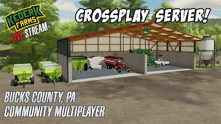 🔴 This farm needs animals!  Bucks County, PA Multiplayer Cross Play Community Server - FS22