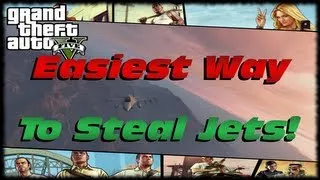 GTA 5 Easiest Way How To Steal A Fighter Jet From Fort Zancudo Army Base in GTA V!!!