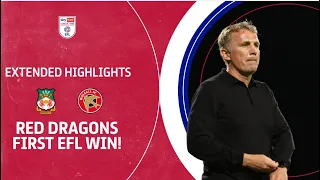 RED DRAGONS FIRST EFL WIN! | Wrexham v Walsall extended highlights