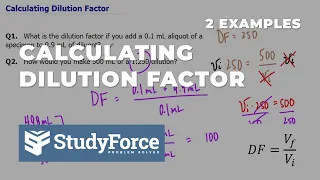 Calculating Dilution Factor