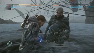 Death Stranding - Higgs bites off Sam's ear