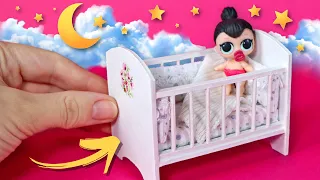 Как сделать кроватку для кукол! Мини детская! Мебель для кукол своими руками 😍 Анна Оськина