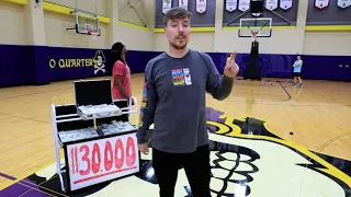 MrBeast half court shot