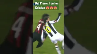 Del Piero Foul on Kaladze #shorts #delpiero #fouls #kaladze #foul #milan #juvemilan #highlights