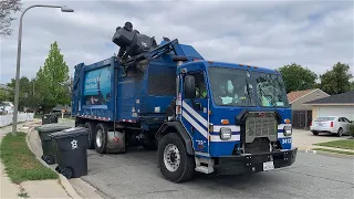 Various Republic Services Side and Front Loader Garbage Trucks (1)