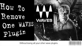 Remove one waves product