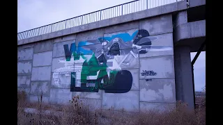 "Words of Lead" wallpainting in Sofia Bulgary 2019