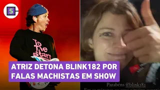 Atriz detona Blink 182 por piadas machistas em show no Lollapalooza: 'Melhor não terem vindo'