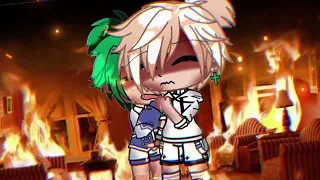 just going to stand there and watch me burn[]child bakugo and deku[]my au[]