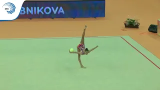 Daria Trubnikova (RUS) - 2018 Rhythmic Europeans, qualification junior ball