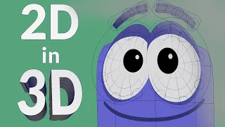 2D in 3D – Rigging a flat character's Eyes - Maya