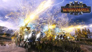 The Empire VS Warriors of Chaos | Total War WARHAMMER 3 | FIRESupport | Firework Show | 4K