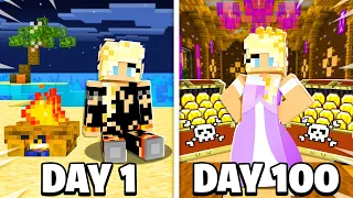 I Survived 100 Days as a Pirate Princess in Minecraft!