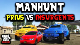 GTA V Manhunt | Prius VS Insurgents (with @HarmNone and @gtanpc)