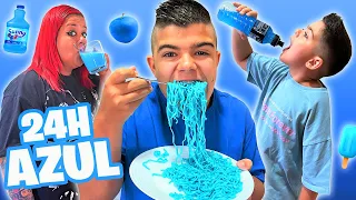 24 HORAS COMIENDO AZUL!!!