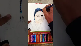 How to draw a bondita as Aura Bhatnaagar barrister babu serial #shorts #arts #bondita oils pastels