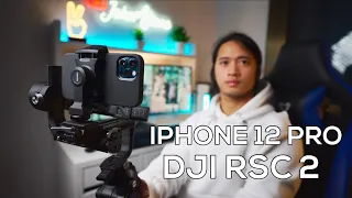 How to balance IPHONE 12 PRO on the DJI RSC2 SUBTITLED! English spanish