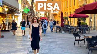 Pisa, Italy 🇮🇹 Summer Walk - 4K-HDR 60fps Walking Tour