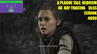 First 30 Minutes - A Plague Tale: Requiem - 4K (Ray Tracing &DLSS) - I9 13900K - GB 4090 Gaming OC