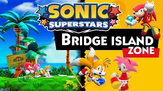 Sonic Superstars Bridge Island Zone: Multiplayer Playthrough