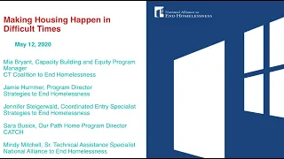 COVID-19 Webinar Series: Making Housing Happen in Difficult Times