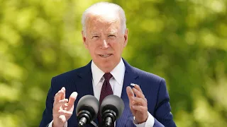 President Biden delivers remarks at funeral service for John Warner